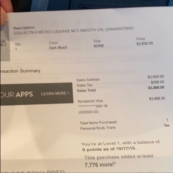 SOLD ON OTHER APP Celine Blue Multi Micro Tote - Picture 16 of 16